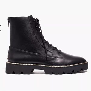 Madewell city walk lug sole lace up boot